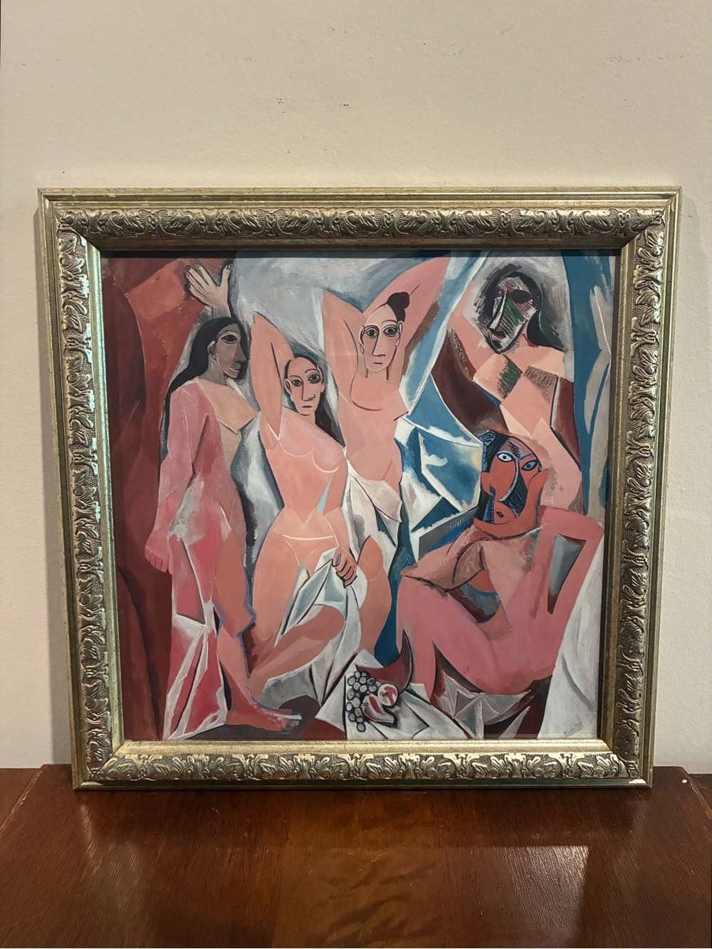 Picasso Les Demoiselles D'Avignon Framed Print 13x13 Modern Cubist Wall Art